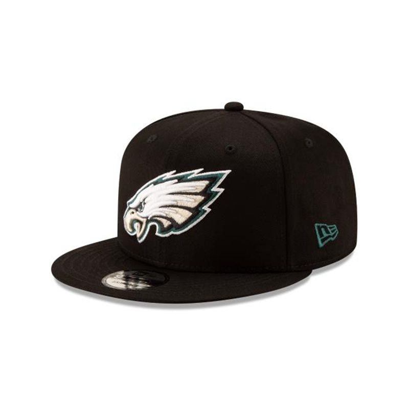 NFL Philadelphia Eagles Basic 9Fifty Snapback (KBQ2873) - Black New Era Caps